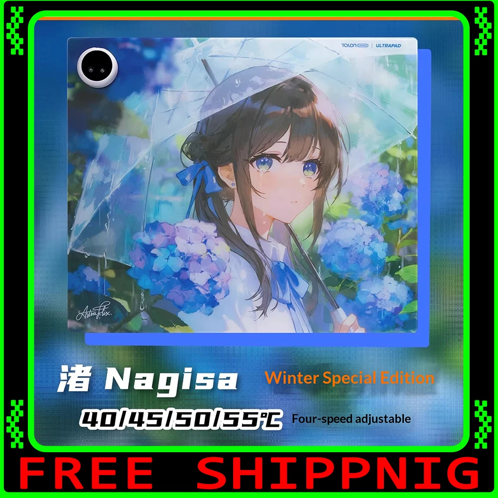 

Коврик для мыши TALONGAMES ULTRAPAD-P2 Nagisa, с микроэтчингом, без покрытия, из скоростного стекла, нагреваемый, для CSGO, APEX, Valorant