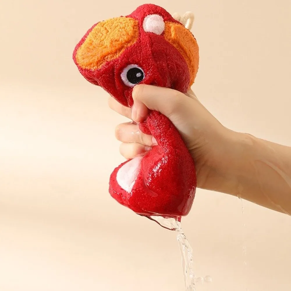 

Hanging Lucky Horse Hand Towel Super Absorbent Decorative Absorbent Towel Portable Thickened Hand-Wiping Towel New Year