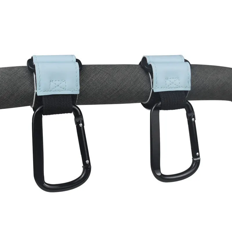 Цельные универсальные крючки для колясок, сверхмощные кожаные зажимы для переноски, регулируемый ремень для сумок для подгузников, аксессуары для колясок