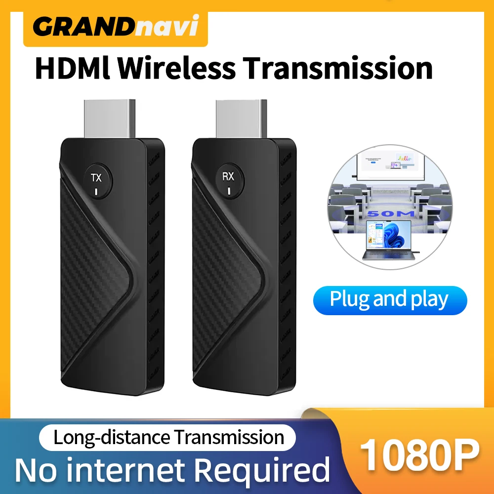 

Wireless HDMI Transmission 30M Video and Receiver Extender Kit TV Stick Dongle Adapter Cable Screen Mirror for Camera PC To TV