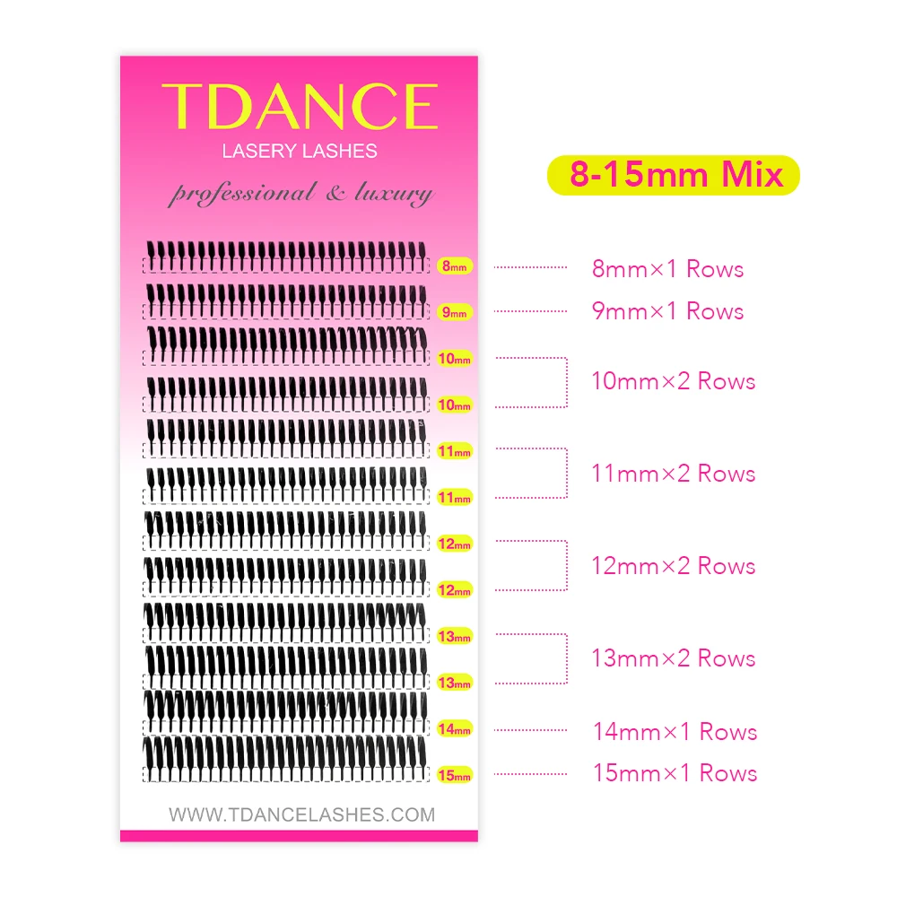 TDANCE Neuer Trend: Solide, dünne Anime-Wimpern, Dicke 0,07 mm, Comic-Wimpern, Einzelwimpern, natürlich, C- und D-Biegung, 0,10 mm, Wimpernverlängerungen – Detail 5