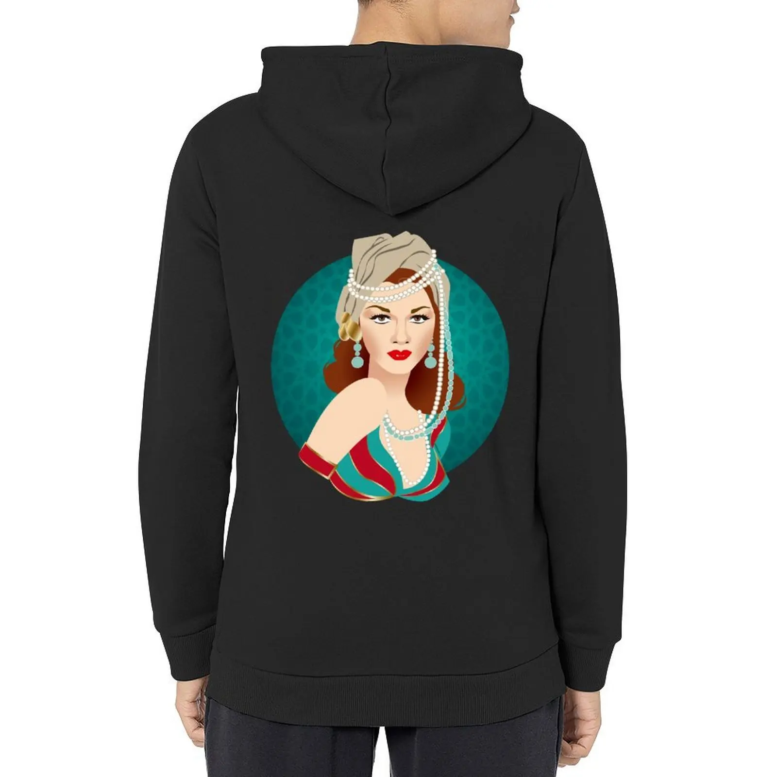 

Maria Montez Hoodie aesthetic clothing fashion men korean clothes men's sweat-shirt set hoodie graphic