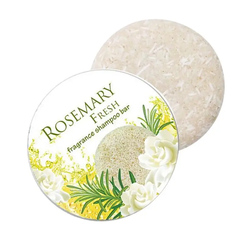 60g Hair Darkening Shampoo Bar Anti-Thinning Rosemary Shampoo Bar Pure Plant Ginger Multiflorum Lavender Hair Shampoos Hair Care image 3