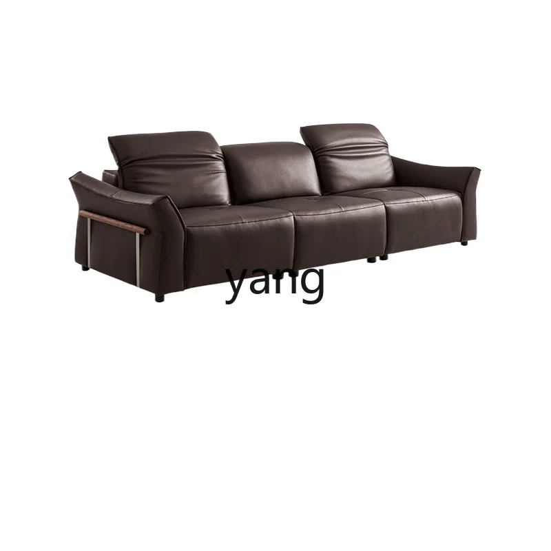 CX Waltz Premium First Layer Cowhide Zero Against Wall Multifunctional Sofa Full Leather Backrest Adjustable