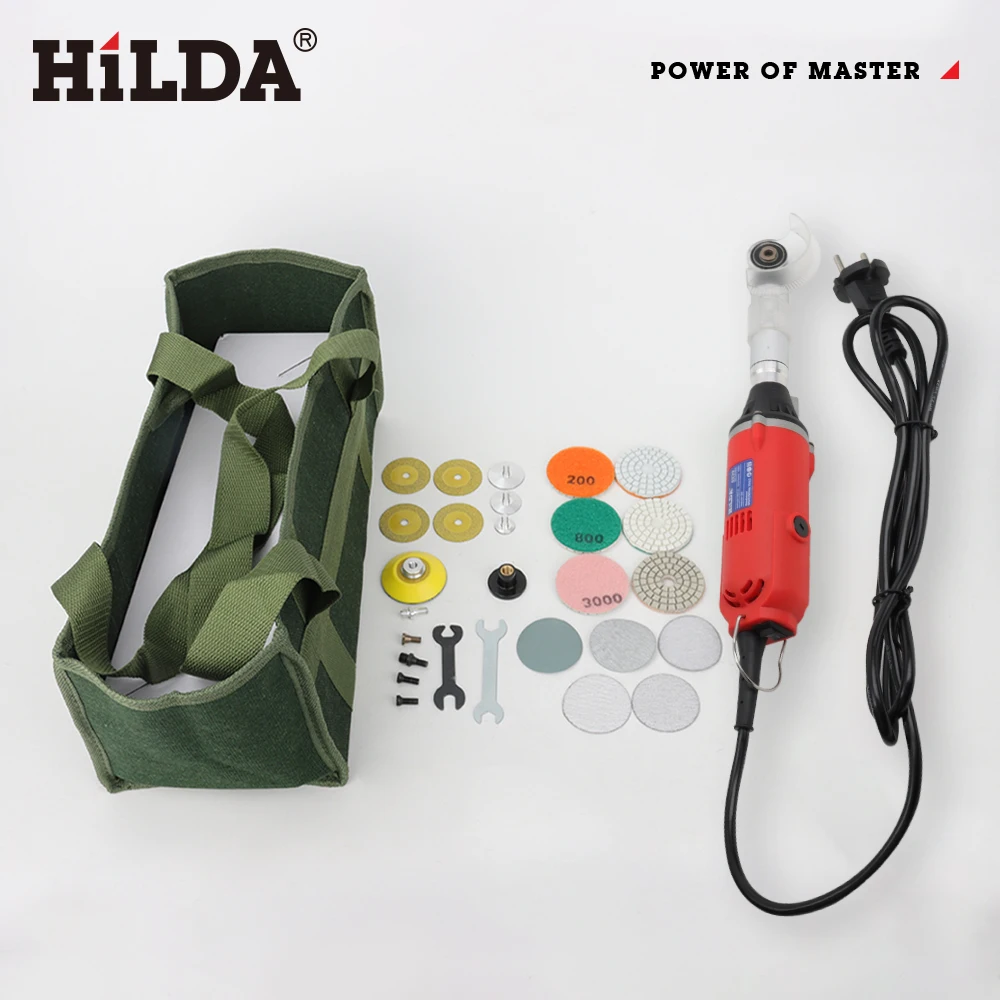 HILDA Keramische Tegels Schoonheid Naaigereedschap 380 W Elektrische Rechte Grinder 6 Variabele Snelheden Reinigingsmachine Grinder Sander Polijstmachine