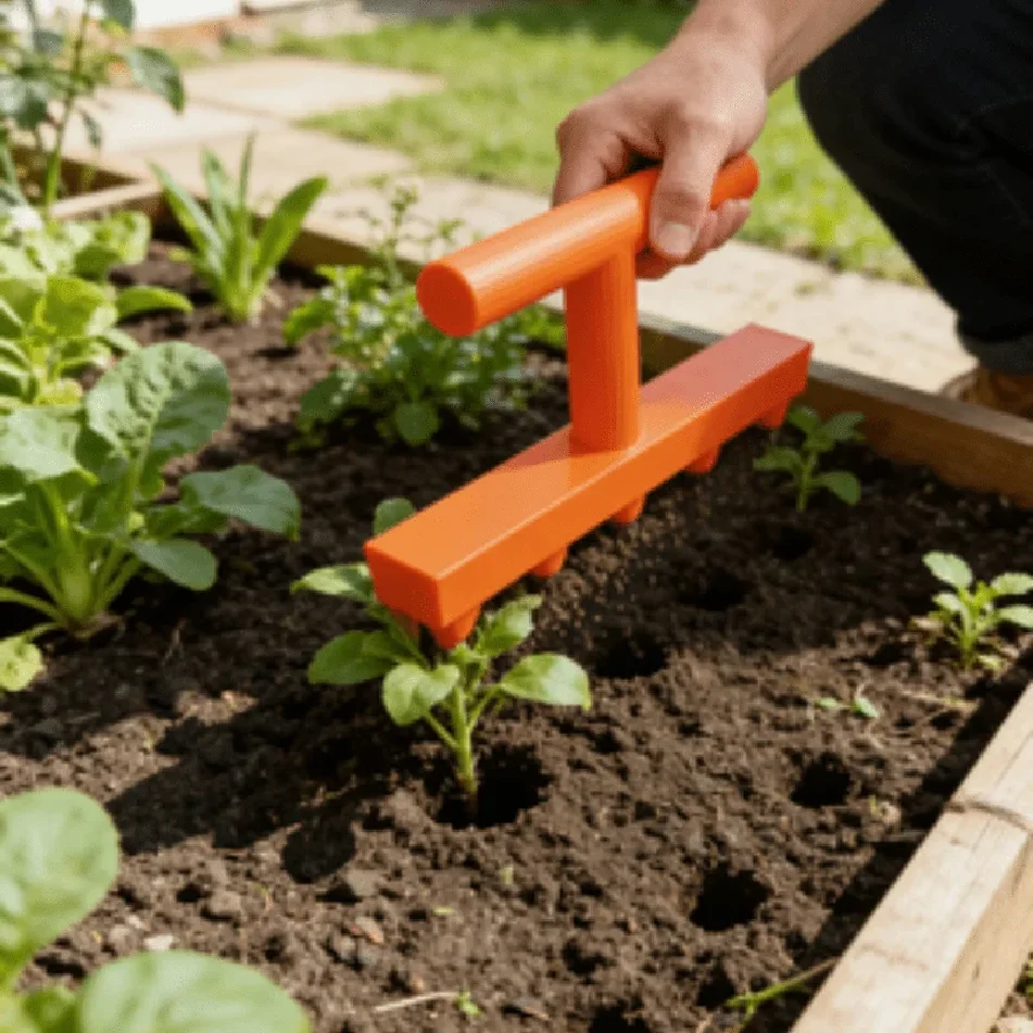 Gardening Hole Punch Seeder, Household Vegetable and Flower Seedling Puncher, Balcony Vegetable Garden Seedling Sowing Tool