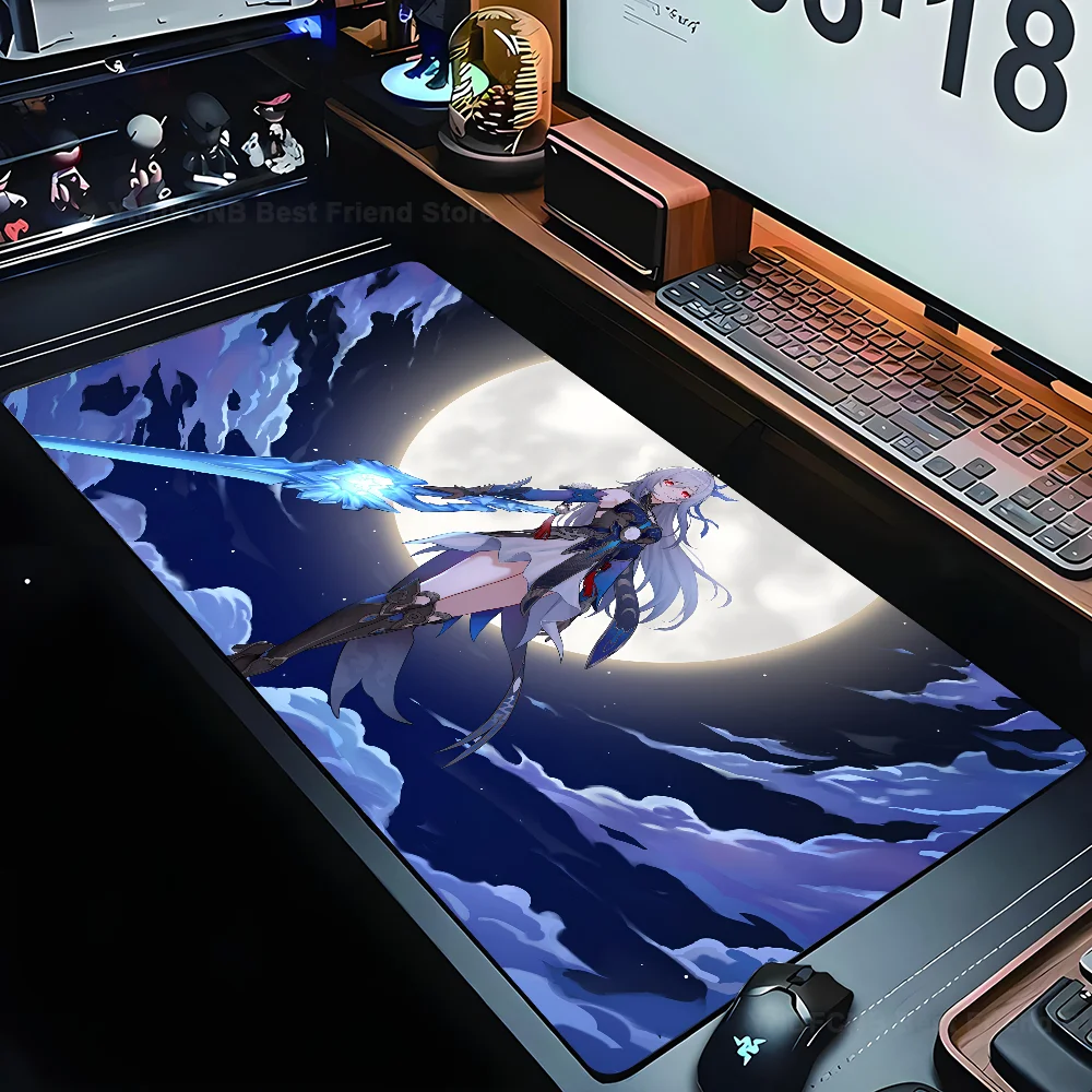 

Jingliu Honkai Star Rail Mousepad Mouse Mat Desk Mat With Pad gaming accessories Prime Gaming XXL Keyboard Pad Stitch Padding