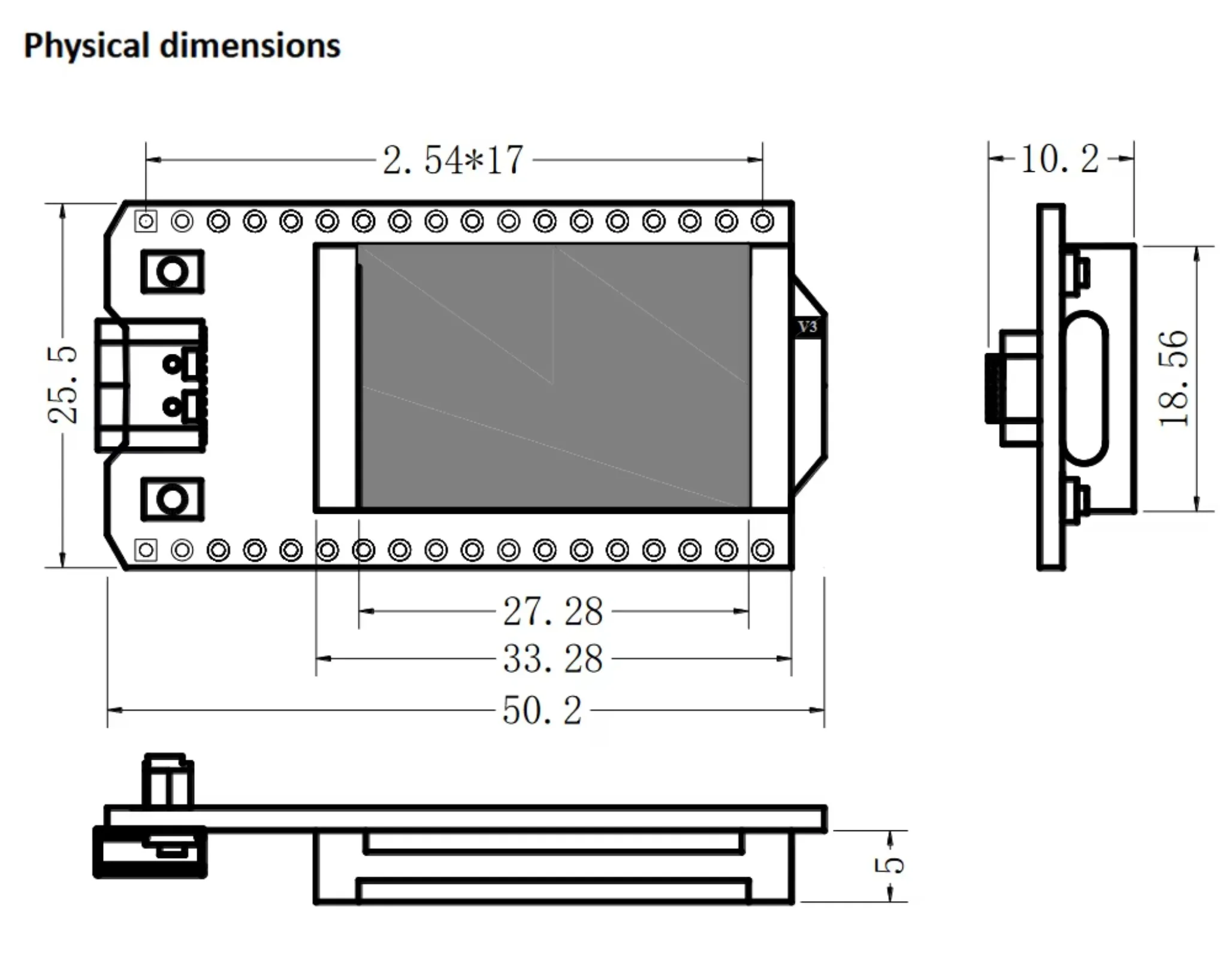 DIYmall WiFi Kit 32 (V3) ESP32 Development Board with 0.96