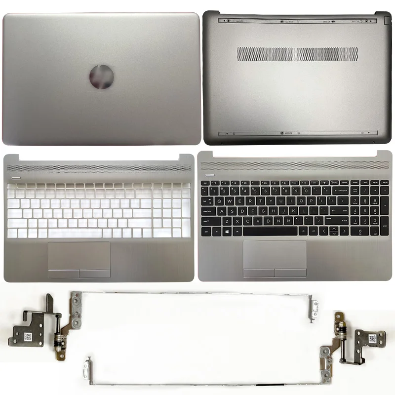 

NEW For HP 15S-DU 15S-DY 15-DW 15-DU0048TU Laptop LCD Back Cover/Hinges/Palmrest/Bottom Case TPN-C139 L52012-001 Silver