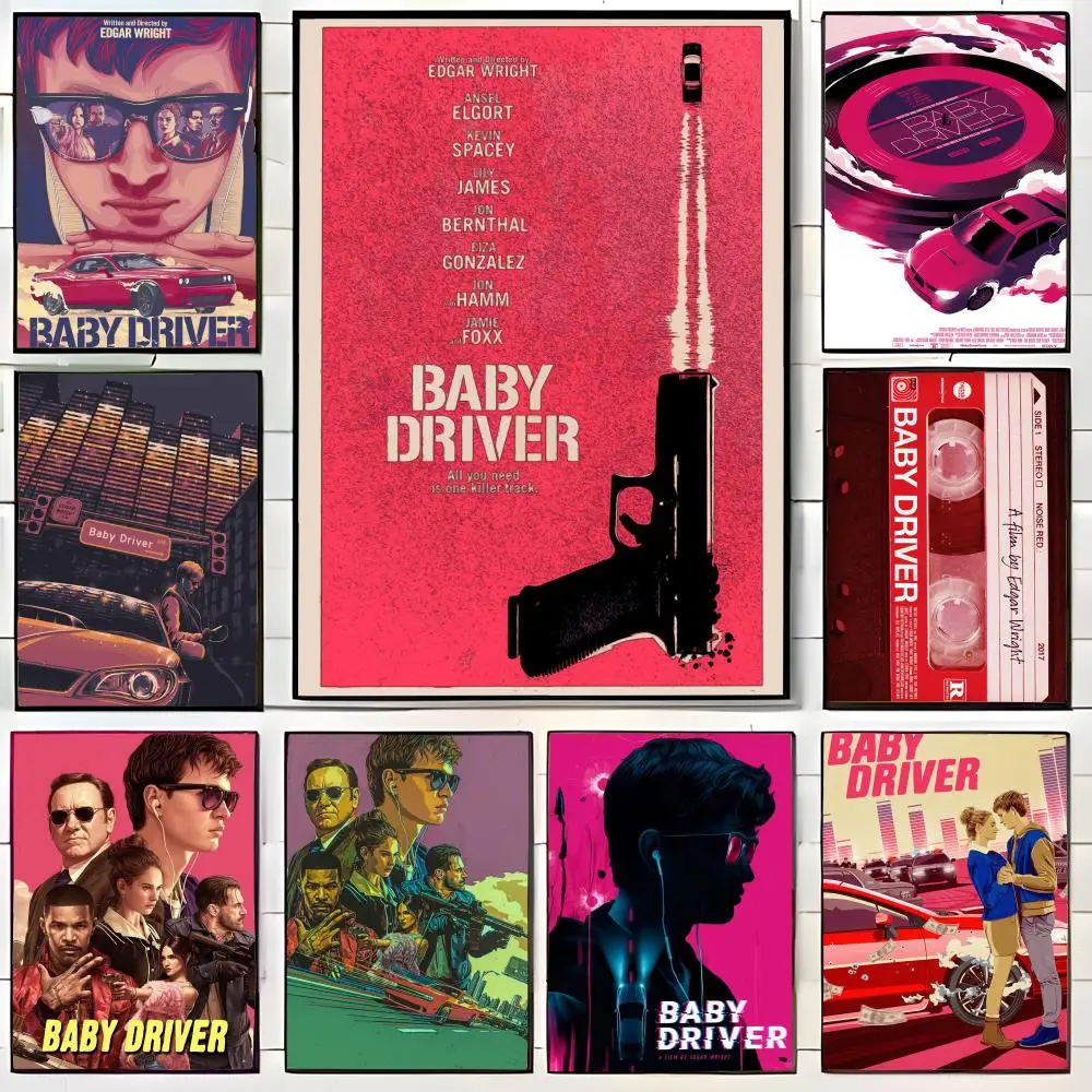 Baby Driver Poster, Wandkunstdruck, dekoratives Wandbild, Heimdekoration, Geschenk, ungerahmt