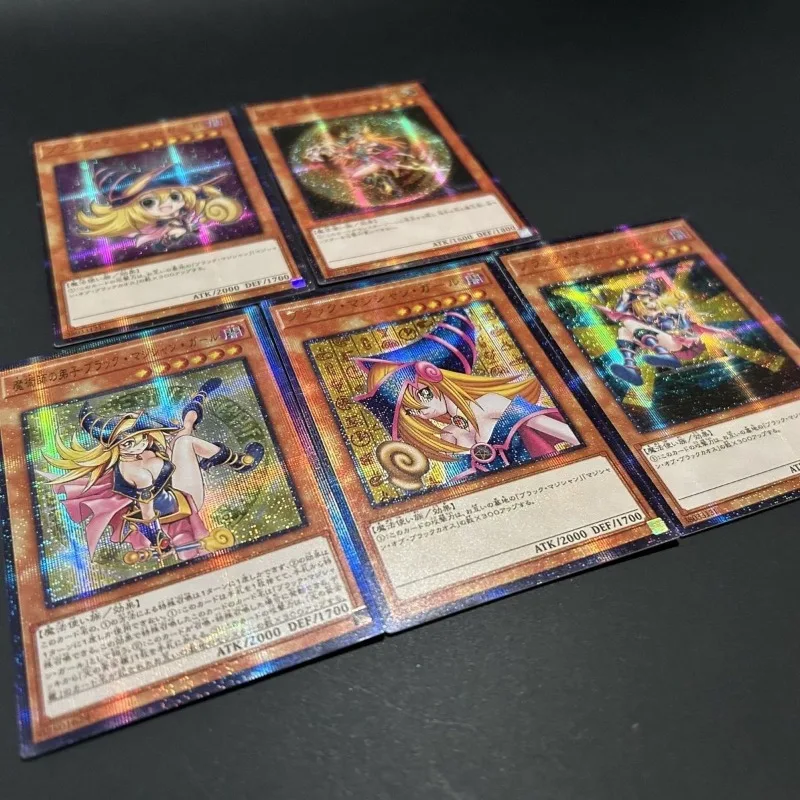 Yu-Gi-Oh! Dark Magician Girl Series FAI DA TE USR/20SER/Pser Garza Flash Card 59x86mm Anime Cartoon Gioco Collezione di carte Giocattoli Regalo