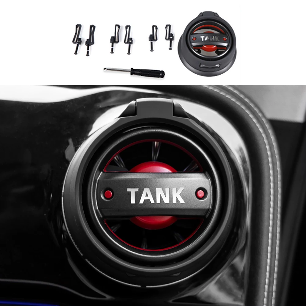 

Car Air Conditioning Outlet Water Cup Holder For Tank 300 2021-2025 ABS Foldable Cup Holder Interior Modification Accessories