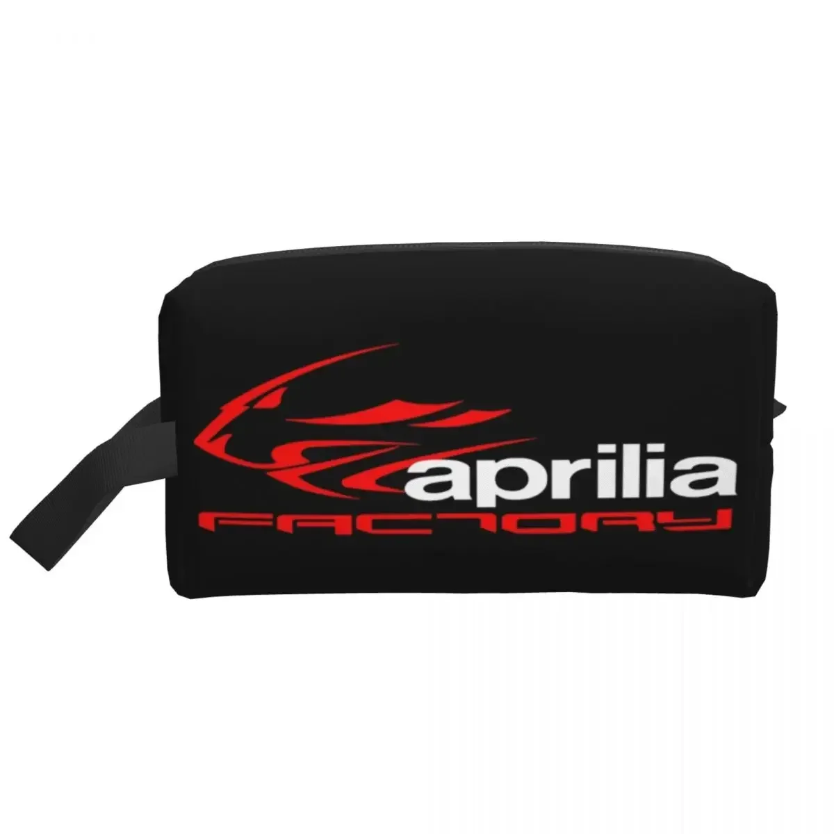 Aprilias Racing Cosmetic Bag Women Kawaii Large Capacity Motocross Makeup Case Beauty Storage Toiletry Bags