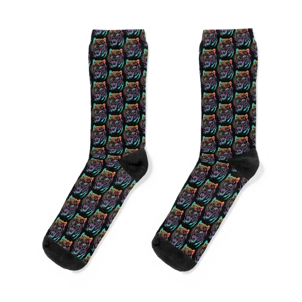 

Rainbow Tiger Socks happy funny sock Socks For Girls Men's