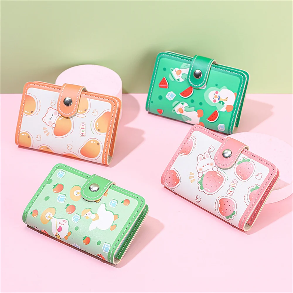 Driver License Cover Pouch Card Holder ID Bag Card Bag Cute Anti Demagnetization 22 Card Slots Small and Fresh Large Capacity