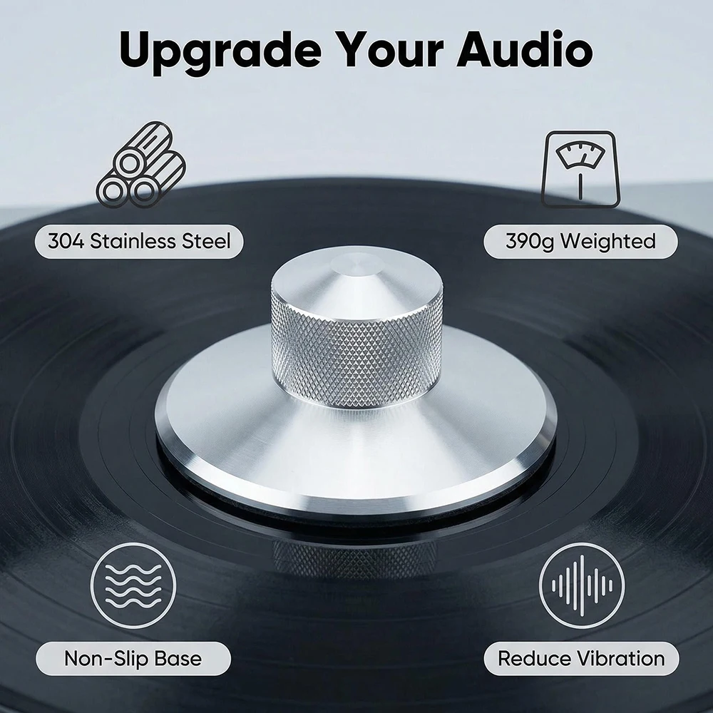 Aouyade STB01 stainless steel vinyl record player LP press, LP turntable special disc press, record press, 390g