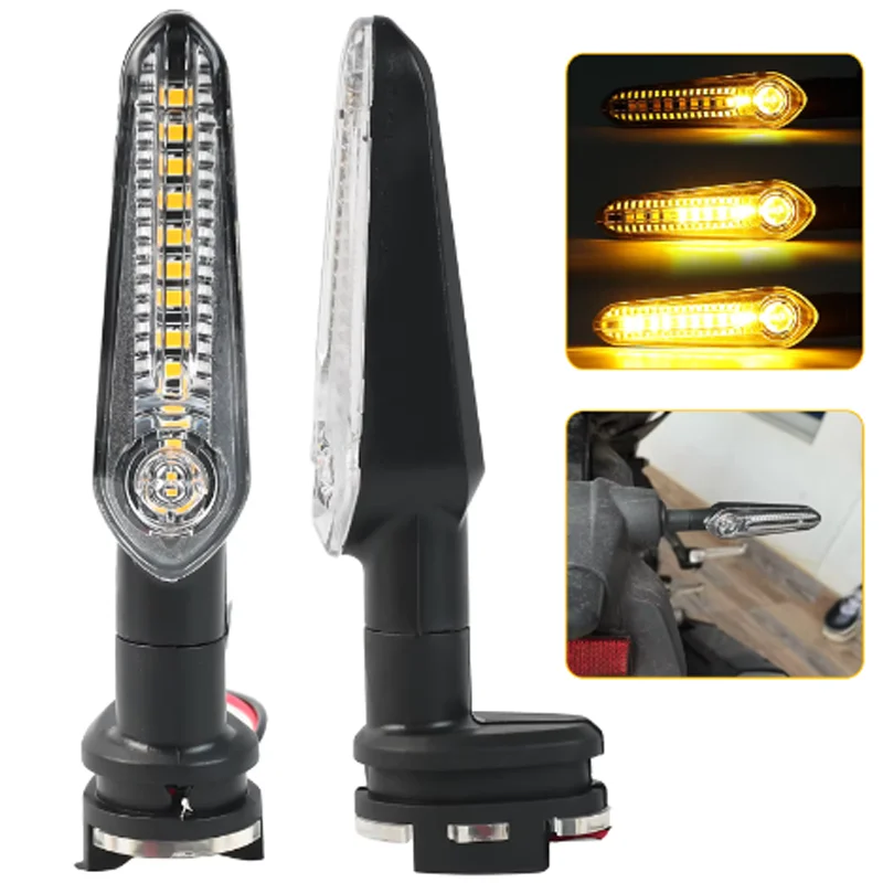 Luz de Sinalização LED Mini para Motocicleta, Luz Intermitente para YAMAHA MT07 Tracer 700 XJ6 FZ6 MT09 900 MT10, Indicador Dianteiro e Traseiro