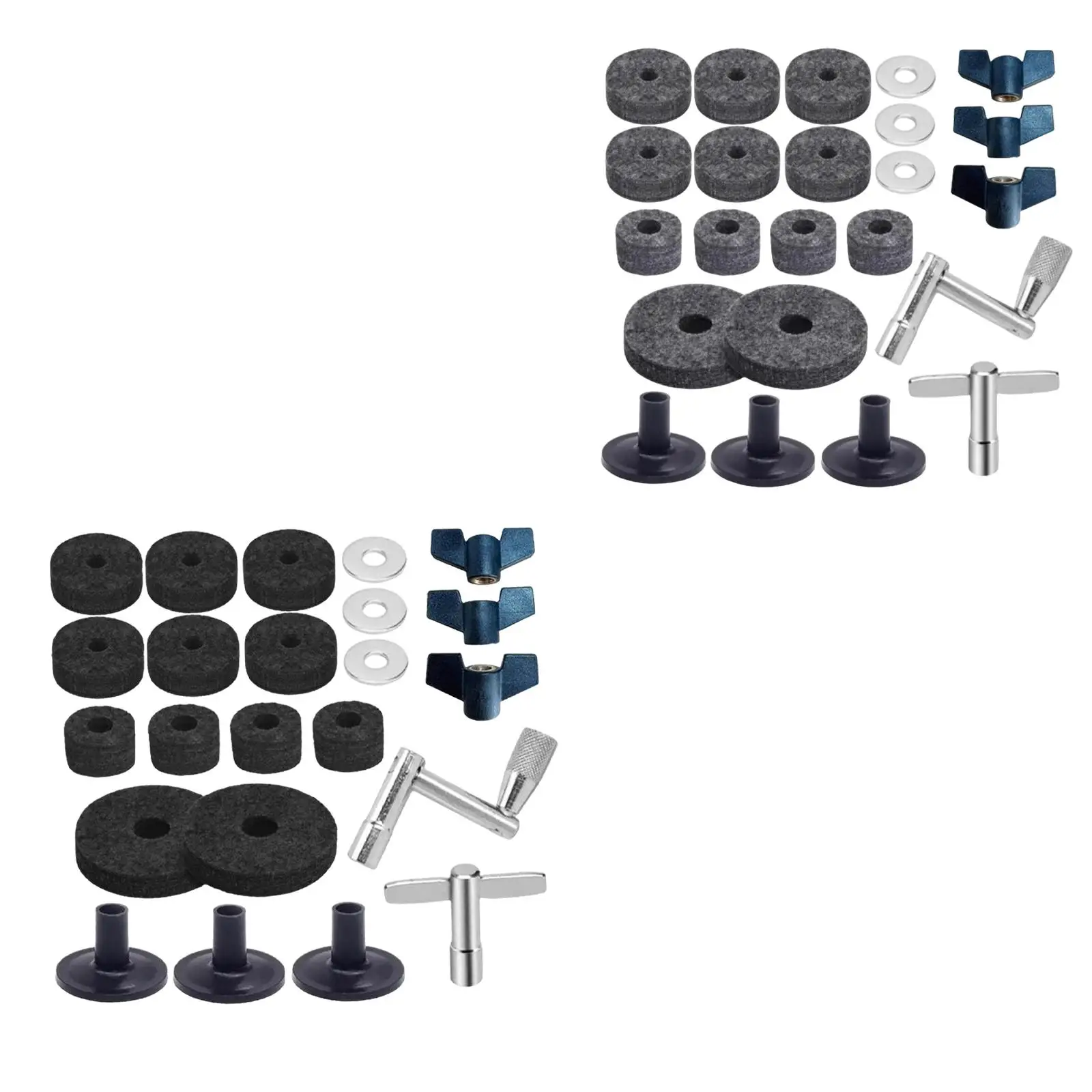 

23Pcs Cymbal Replacement Accessories, Cymbal Stand Felts, Portable Lightweight