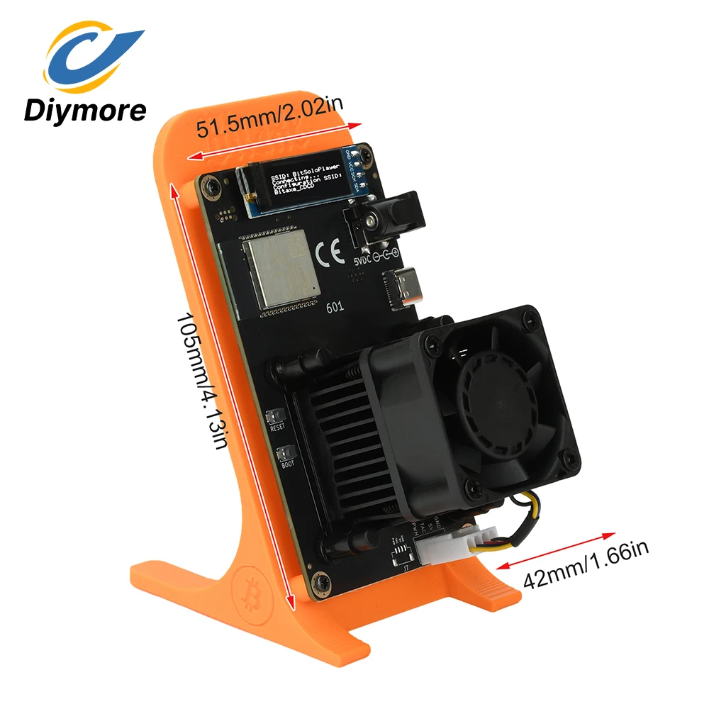 Bitaxe Gamma 601 Open-source Bitcoin Miner 1.2 TH/s Hashing Power 15W/TH BM1370 chip Wi-Fi Connectivity AxE OS Operating system