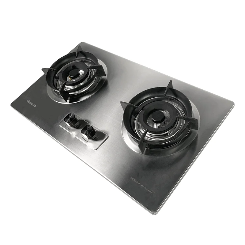Kitchenware Stainless Steel Double burner Gas Infrared burner Gas Stove 2 burner Table Gas Cooker