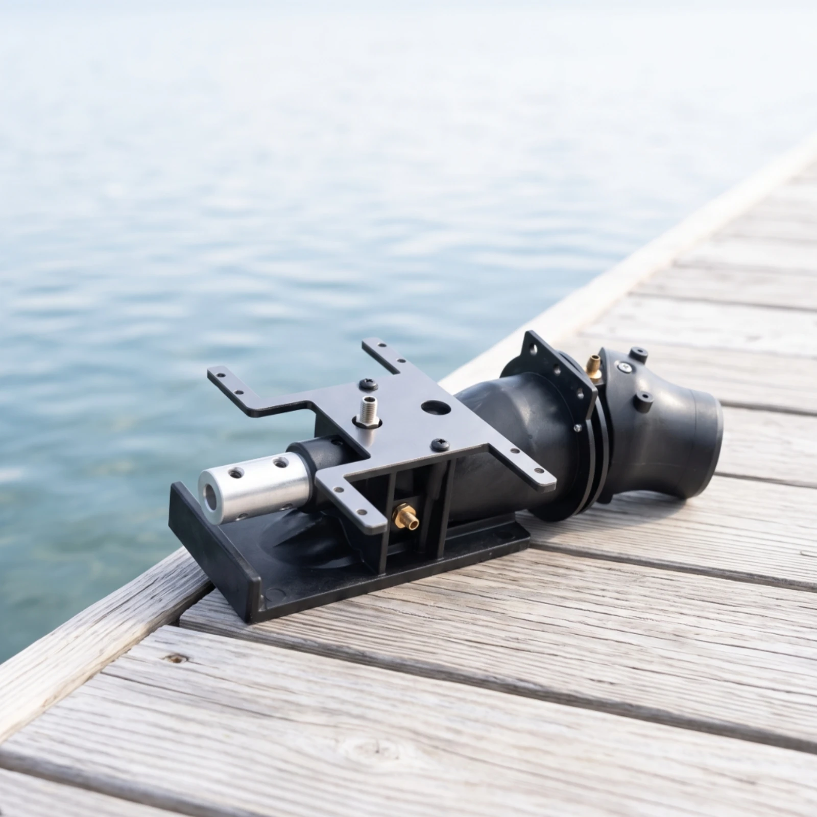 RC Boat Upgrade Water Jet Drive Propulsion System with Steering Servo Bracket for Brushed Motors