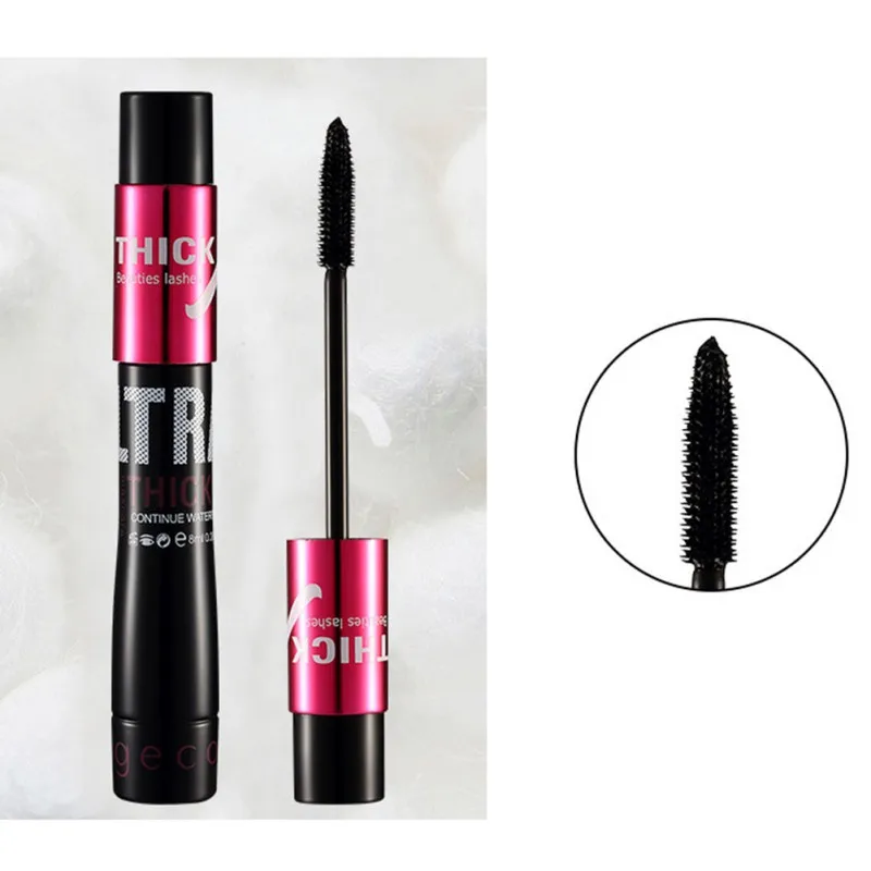 2Pcs Silk Fiber Lash Mascara Waterproof Mascara for Eyelash Extension Black Thick Eye Lashes Curler Cosmetics Eye Makeup