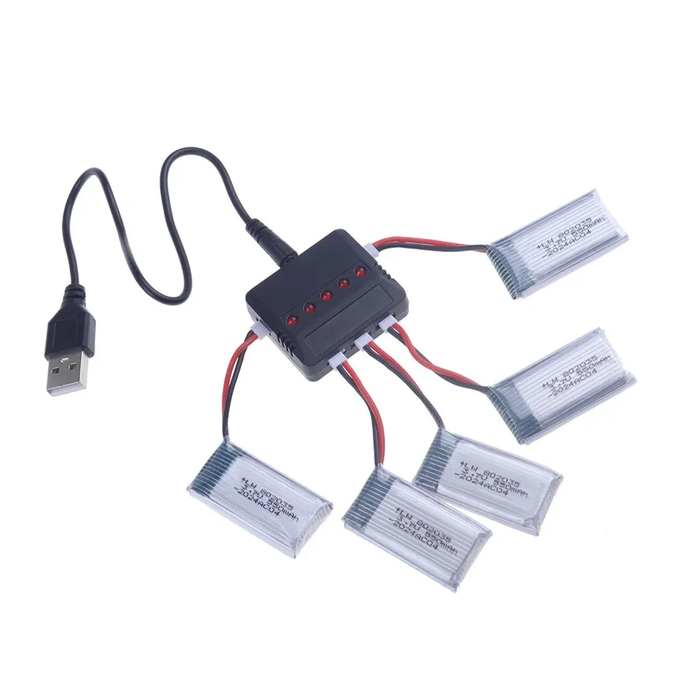 H31 Battery 3.7V 550mAh 802535 Lipo Battery And Charger For H107 H31 KY101 E33C E33 RC Drone Helicopter Spare Parts 3.7V Battery