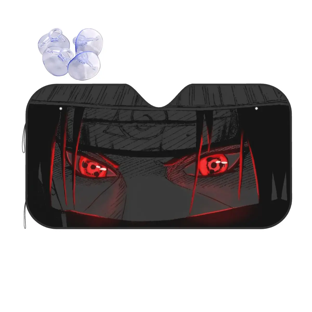 Japanese Anime Eyes Anime Sunshade Windscreen Universal Car Front Windshield 76x140cm Car Sunshade Blinds Sun Shade Protect