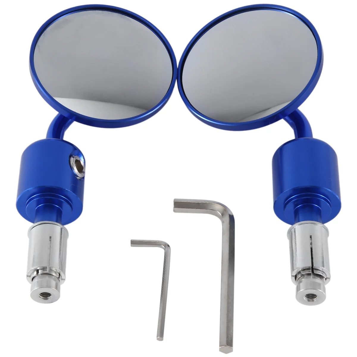 

Motorcycle Rearview Mirror Reflector Universal Handle Mirror Rear Mirror,Blue