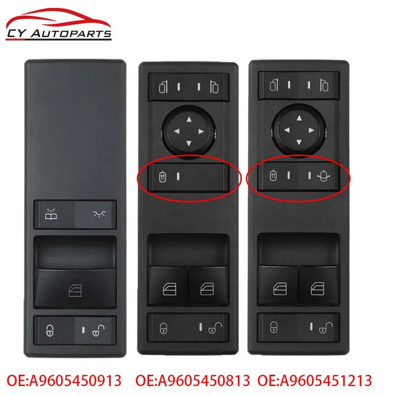 New Power Window Switch For Mercedes Benz Truck Actros MP4 A9605451213 A9605450813 A9605450913 9605451213 9605450813 9605450913