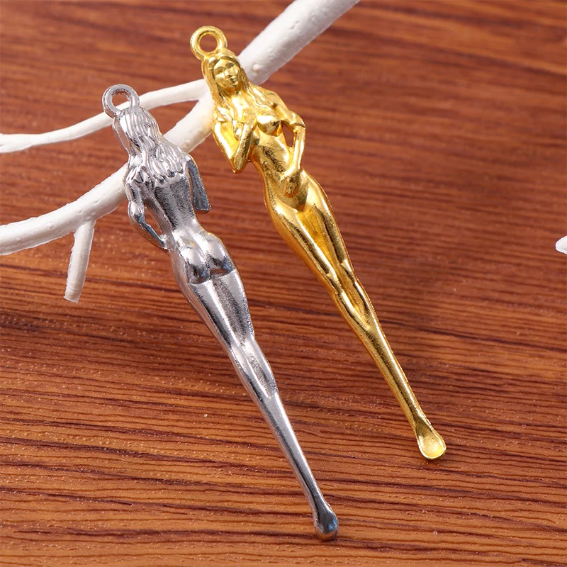 Gold/Silver Beauty Woman Ear Spoons Brass Portable Ear Cleaning Tool Ear Wax Removal Curette Tool Comes With Keyring