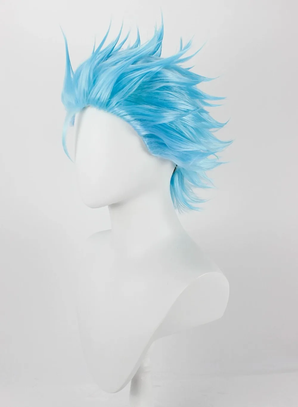 Bleach Grimmjow Jaegerjaquez Cosplay Wig Blue Spiky Anime Hair for Men Women Costume