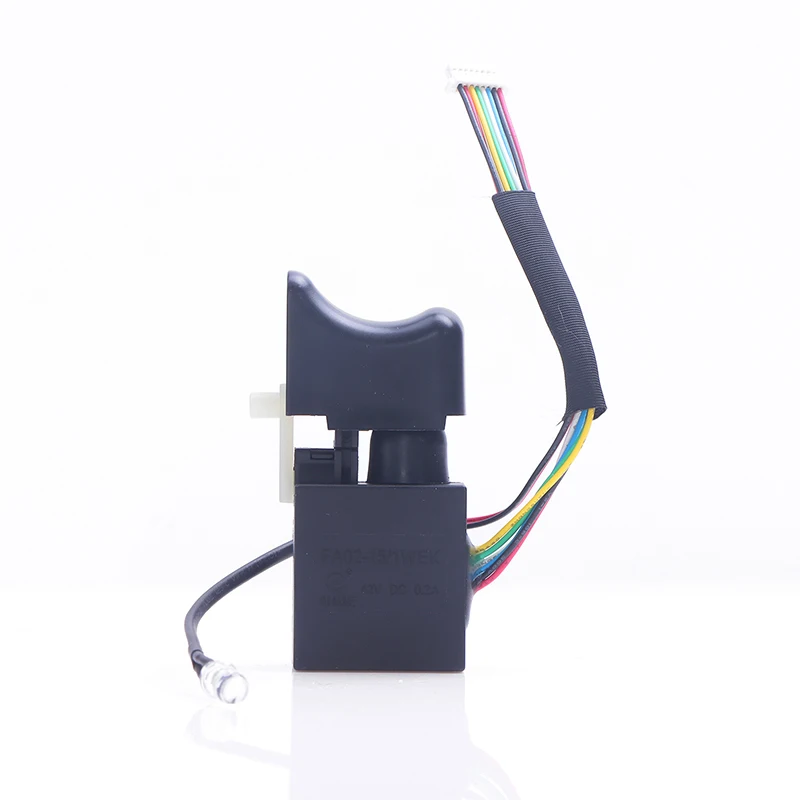 Cordless Drill Speed Control Trigger Switch 7.2-24V Lithium Battery Cordless Drill Speed Control Trigger Switch With Small Light