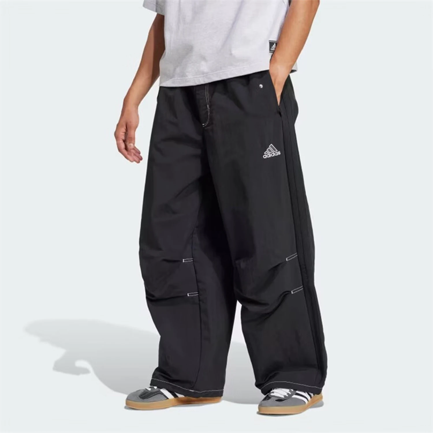 

Adidas genuine genuine 2025 Spring Men's Loose-Fit Open-Bottom Sports Pants JD5415