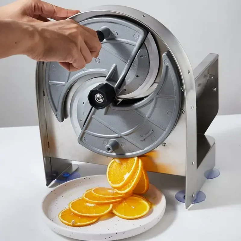 قطاعة من الفولاذ المقاوم للصدأ يدوية تجارية ليمون بطاطس لوتس جذر متعددة الوظائف قطاعة خضراوات أثرية