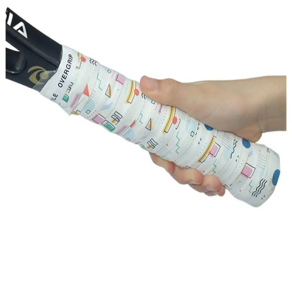 

3D Printing Grip Sweat Band Skidproof Sticky Tennis Overgrips Anti Slip Bright Color Badminton Grip Tape Tennis Racquet