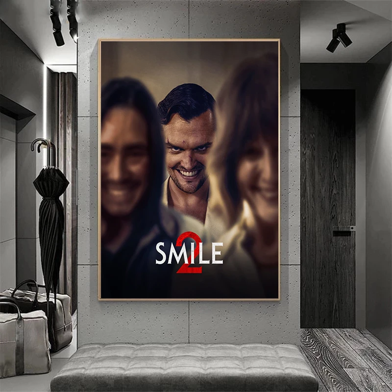 America Horror Movies Smile 2 Poster Thriller Film Prints Canvas Painting Wall Art Pictures Home Cinema Room Modern Decoration