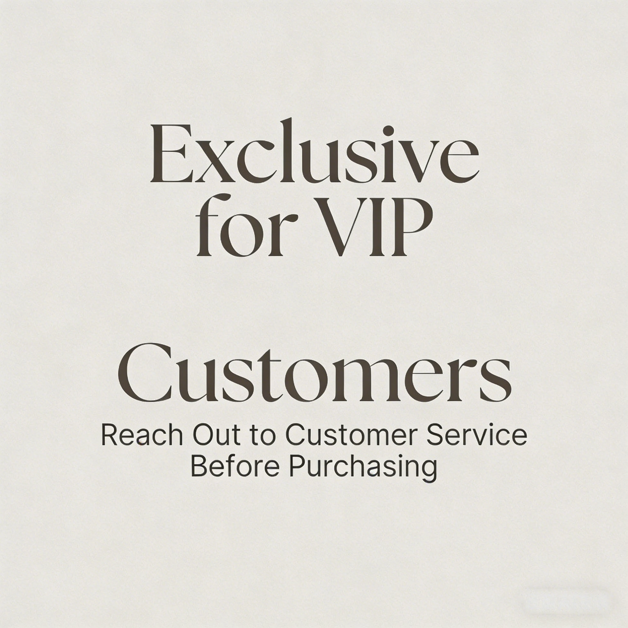 VIP customer exclusive, please contact customer service before purchasing