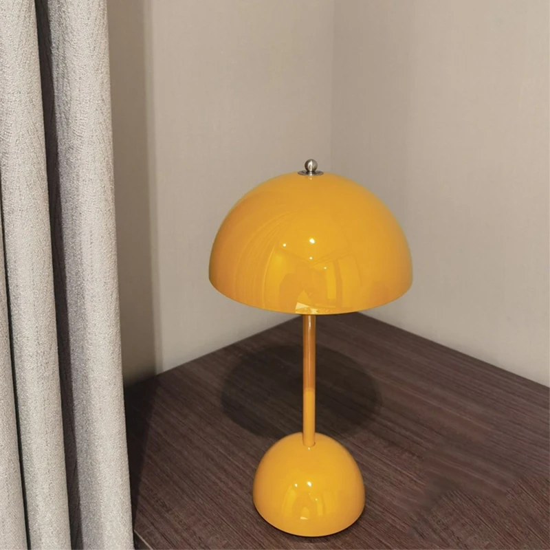 Table lamp  bedside  Mood light led rechargeable  night mushroom lamp