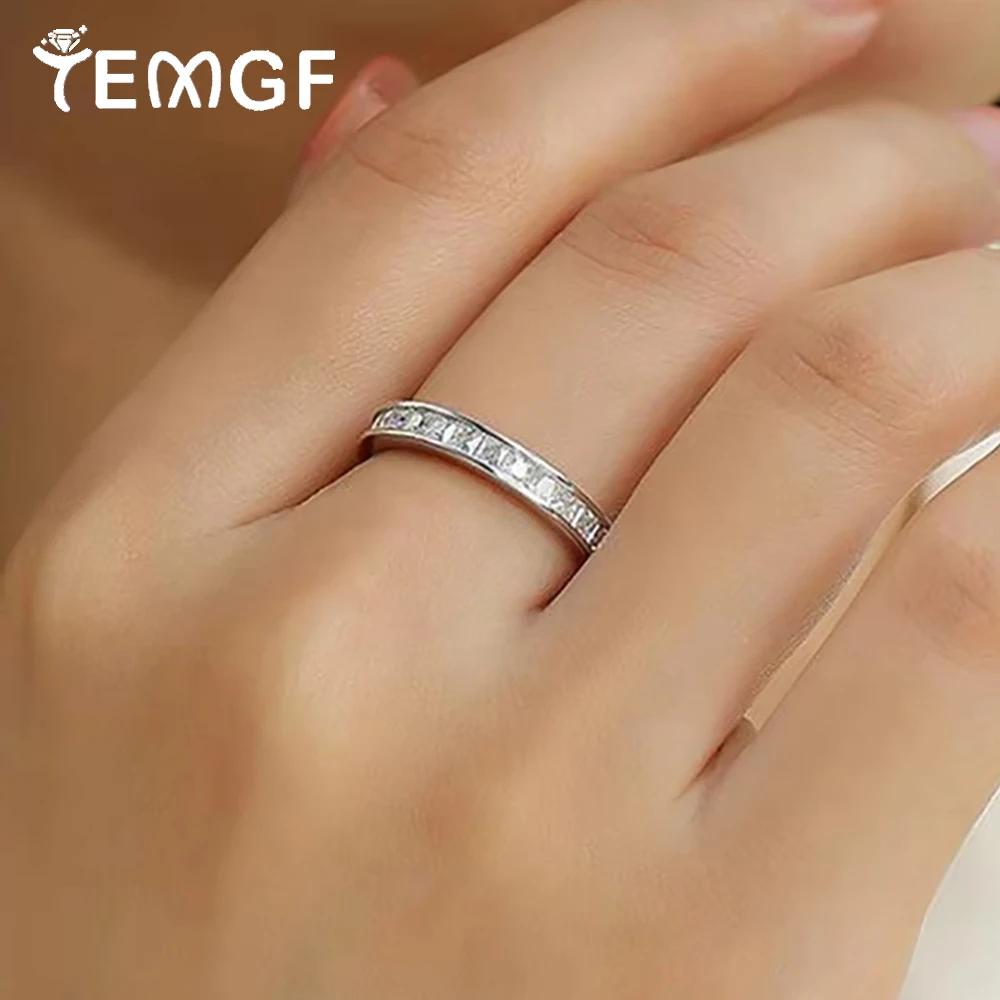

Кольцо TEMGF с муассанитом толщиной 2 мм, сертифицированное GRA, однорядное кольцо из стерлингового серебра 925 пробы для женщин и мужчин, ювелирные изделия, простые модные предметы