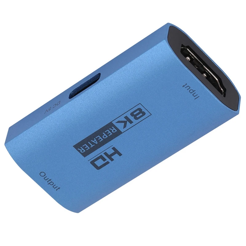 Extensor de Vídeo Compatível com HDMI, Repetidor 8K, Amplificador De Sinal HD, Conversor, Adaptador