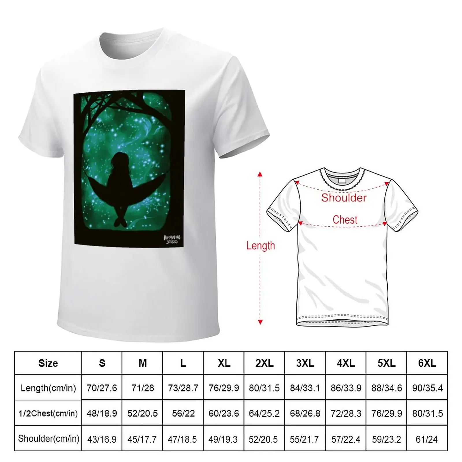 Stargazing In A Hammock T-Shirt Blouse korean fashion for a boy mens t shirts casual stylish