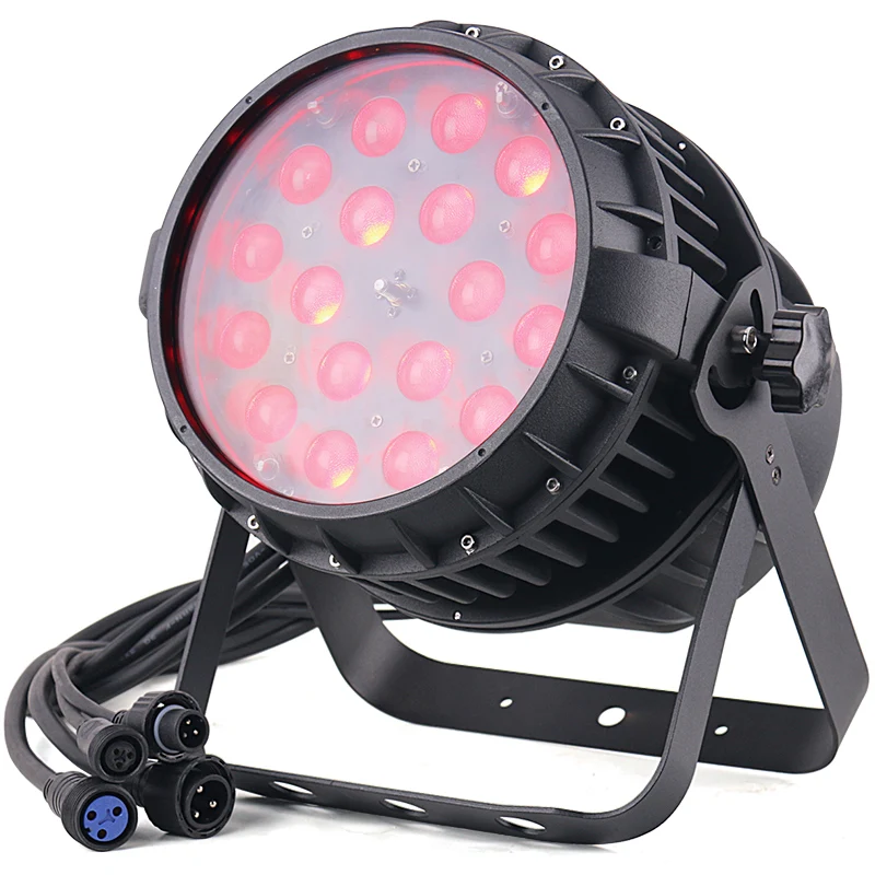 

High Quality 18pcs 10w Rgbw Dmx512 Par64 Ip65 Led Par Zoom Waterproof Led Par Light