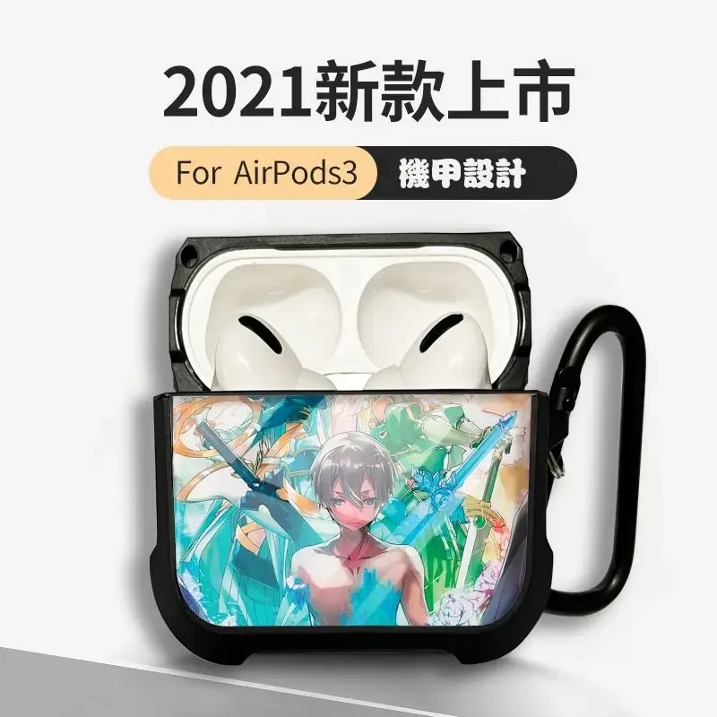 

New anime Sword Art Online peripheral customized anti drop suitable for air pods pro 2 protective case airpods3 protective case