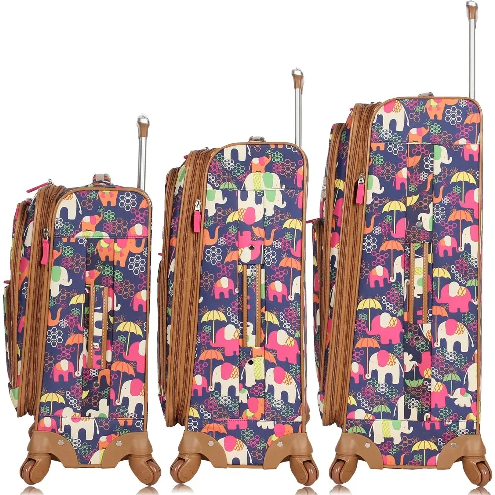 

Luggage Sets 3 Piece with Spinner Wheels, Expandable Suitcase for Women