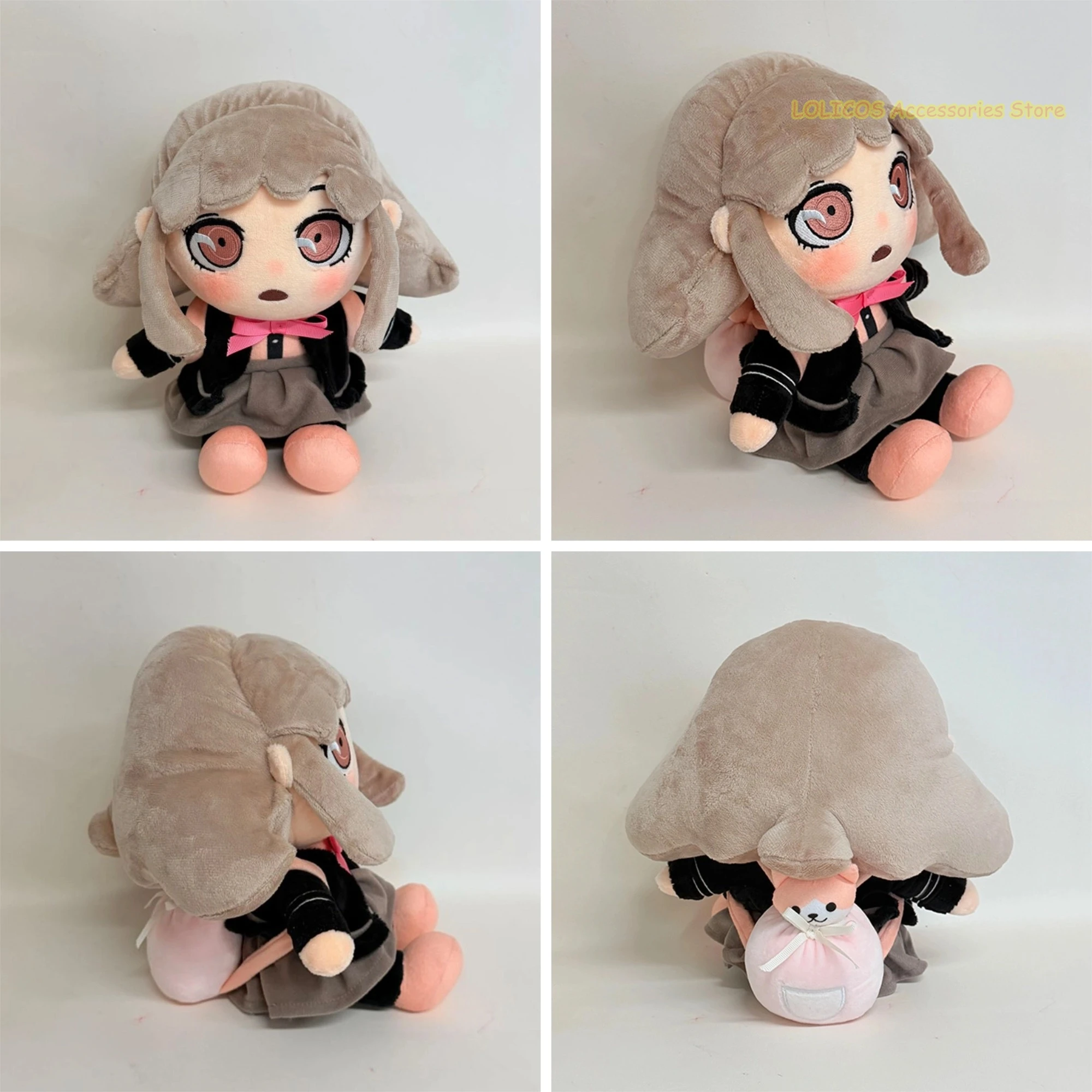 Danganronpa Nanami ChiaKi Q Versions Plush Cotton Doll 23CM Anime Cosplay Sitting Posture Pillow Figure Toys Gift