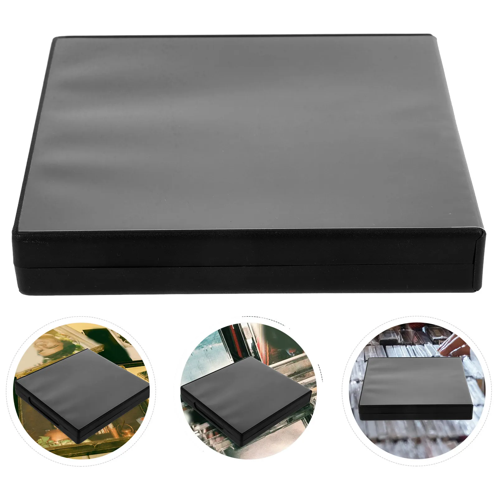 

Dvd Box Clear Cd Case Holder Organizer Portable Disc Storage For Music Movies Collection Reusable Cd Jewel Cases