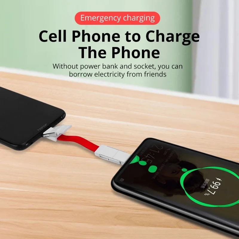 4 in 1 Multifunctional Charging Cable OTG to Mobile Phone Charging Cable Micro USB Charging Cable USB Type-C 8Pin Data Cable