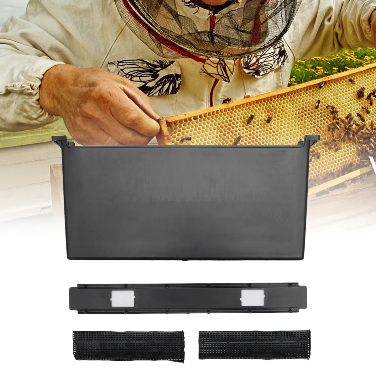 

Креативная черная пластиковая кормушка для пчел: прочная, экологичная, безопасная для пчел, уникальный дизайн, профессиональное оборудование для пчеловодства