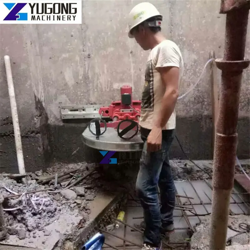 High Power Electric Flat Wall Saw Cutting Concrete Floor Wall 1600 MM Saw Blade Maximum Cutting Depth of 600 MM